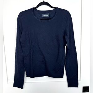 Zadig & Voltaire Blue Cashmere Star Elbow Sweater Size XS